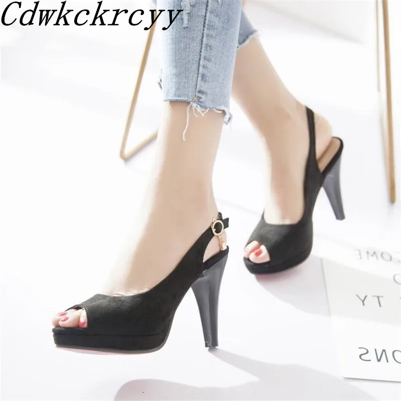Summer New pattern fashion Fish mouth High-heeled Women sandals white Beige black Simplicity temperament Women sandals 34-43
Summer New pattern fashion Fish mouth High-heeled Women sandals white Beige black Simplicity temperament Women sandals 34-43