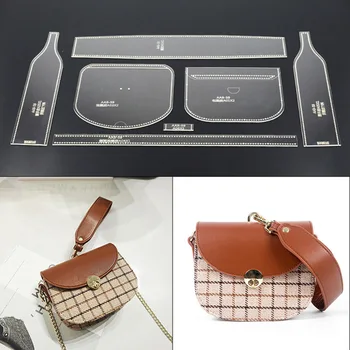 Acrylic Stencil 1 Set Shoulder Bag Leather Handbag Template Leathercraft Sewing Pattern DIY Hobby
Acrylic Stencil 1 Set Shoulder Bag Leather Handbag Template Leathercraft Sewing Pattern DIY Hobby
