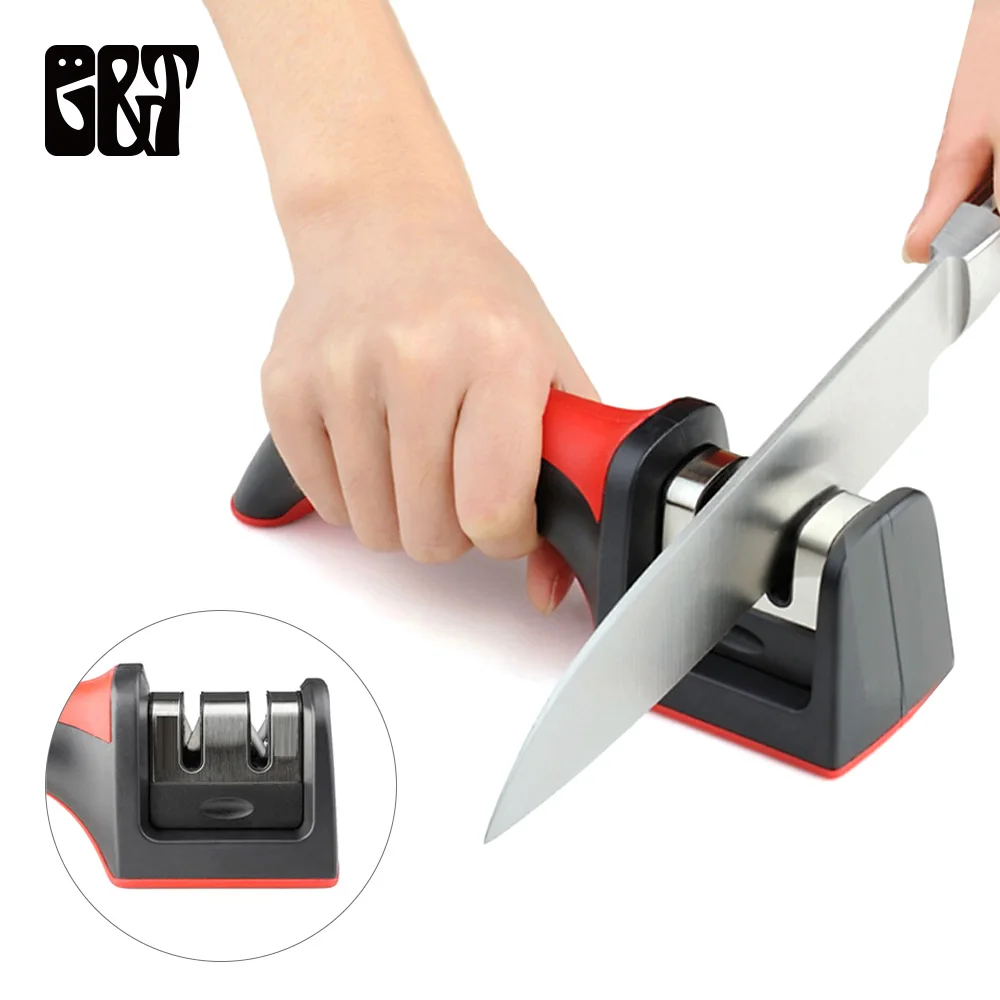 GT Household Knife Sharpener Stainless Steel Knife Sharpening Tool with Non-Slip Silicone Rubber Sharpening Stone Kitchen Tools 
GT Household Knife Sharpener Stainless Steel Knife Sharpening Tool with Non-Slip Silicone Rubber Sharpening Stone Kitchen Tools