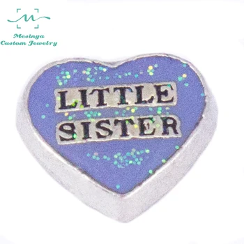 10pcs Purple And Blue Heart Shape Little Sister Custom Floating Charms For Glass Locket
10pcs Purple And Blue Heart Shape Little Sister Custom Floating Charms For Glass Locket