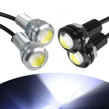 

12V Car 9W LED Eagle Eye White Light Daytime Running DRL Lights Backup LED Bulb 18mm Reversing lamp DIY