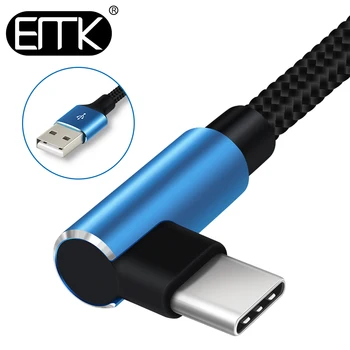 EMK 90 degree USB Type C Cable USB-C Cable Type-C Fast Charging Cord for Nintendo Switch Samsung S8 Oneplus 5 Pixel 2 0.3m 1.2m
EMK 90 degree USB Type C Cable USB-C Cable Type-C Fast Charging Cord for Nintendo Switch Samsung S8 Oneplus 5 Pixel 2 0.3m 1.2m