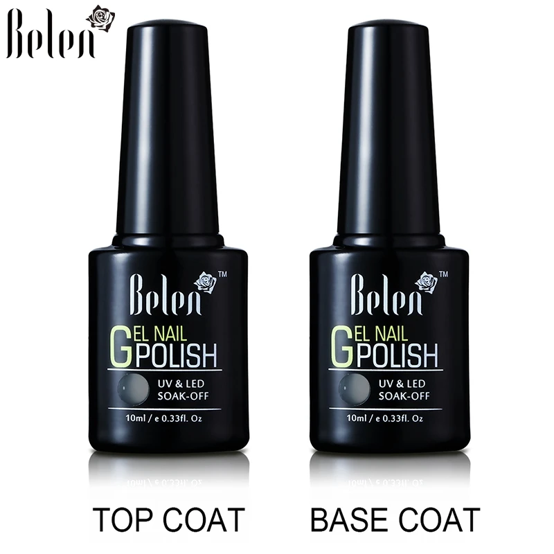 Belen 10ml 2PCS Long Lasting Top Coat Base Coat UV Gel Nail Polish Manicure Soak off Top Base Nail Primer Gel Varnish Lacquer
Belen 10ml 2PCS Long Lasting Top Coat Base Coat UV Gel Nail Polish Manicure Soak off Top Base Nail Primer Gel Varnish Lacquer