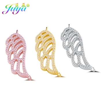 Juya DIY Jewelry Fittings Material Copper Cubic Zirconia Angel Wings Charm Connectors For Handmade Women Bracelet Earring Making
Juya DIY Jewelry Fittings Material Copper Cubic Zirconia Angel Wings Charm Connectors For Handmade Women Bracelet Earring Making