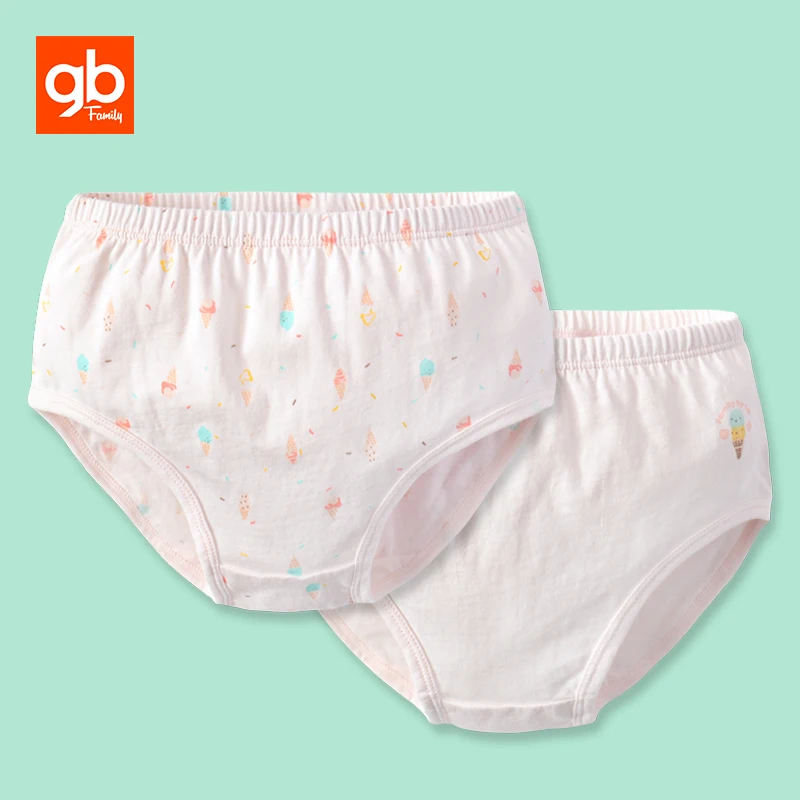 GB Cotton Little Girl's Underwear Ice Cream Printing Breathable Toddler Girls' Panties Loose Soft Comfortable Briefs Pack of 2
GB Cotton Little Girl's Underwear Ice Cream Printing Breathable Toddler Girls' Panties Loose Soft Comfortable Briefs Pack of 2
