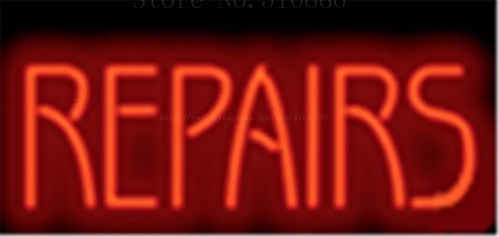 Repair NEON SIGN REAL GLASS BEER BAR PUB LIGHT SIGNS display Accessory Games Pawn shop Watch Exchange Advertising Light 17*14" |