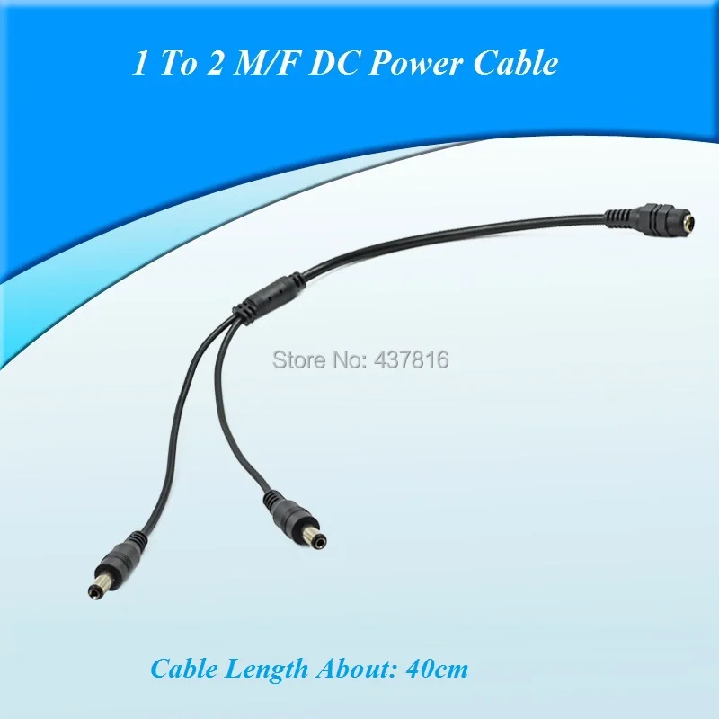 1pcs/lot DC Power Cable 5.5x2.1mm 1 DC Female to 2 Male DC Power Cord for CCTV Camera
1pcs/lot DC Power Cable 5.5x2.1mm 1 DC Female to 2 Male DC Power Cord for CCTV Camera