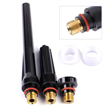 LETAOSK High Quality 3pcs Back Cup 2pcs Gas Lens Insulator Fit for WP17 18 26 TIG Welding Torch
LETAOSK High Quality 3pcs Back Cup 2pcs Gas Lens Insulator Fit for WP17 18 26 TIG Welding Torch
