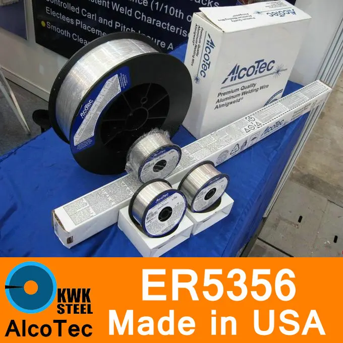 ER5356 AlcoTec Made in USA Aluminum Welding Wire Almigweld Premium Quality Al Mg Alloy Welding Wire 0.4-4.0mm
ER5356 AlcoTec Made in USA Aluminum Welding Wire Almigweld Premium Quality Al Mg Alloy Welding Wire 0.4-4.0mm