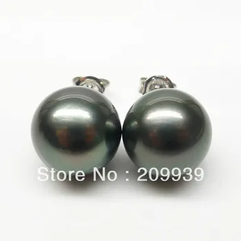 Free shipping AAA BLACK 11.8MM GENUINE TAHITIAN PEARL GOLD EARRING!PERFECT STUD
Free shipping AAA BLACK 11.8MM GENUINE TAHITIAN PEARL GOLD EARRING!PERFECT STUD