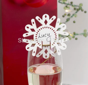 Christmas Snowflake Place Card wine glass markers 18colors to choose party wedding birthday escort cards decorations favorspc001
Christmas Snowflake Place Card wine glass markers 18colors to choose party wedding birthday escort cards decorations favorspc001