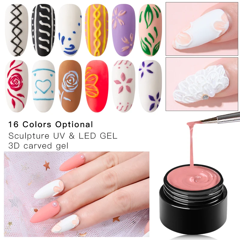 Mtssii 3D Embossment Gel Nail Polish Carving Drawing Painting Gel Nail Art UV Led Soak Off 5ml Professional Nail Paint Gel
Mtssii 3D Embossment Gel Nail Polish Carving Drawing Painting Gel Nail Art UV Led Soak Off 5ml Professional Nail Paint Gel