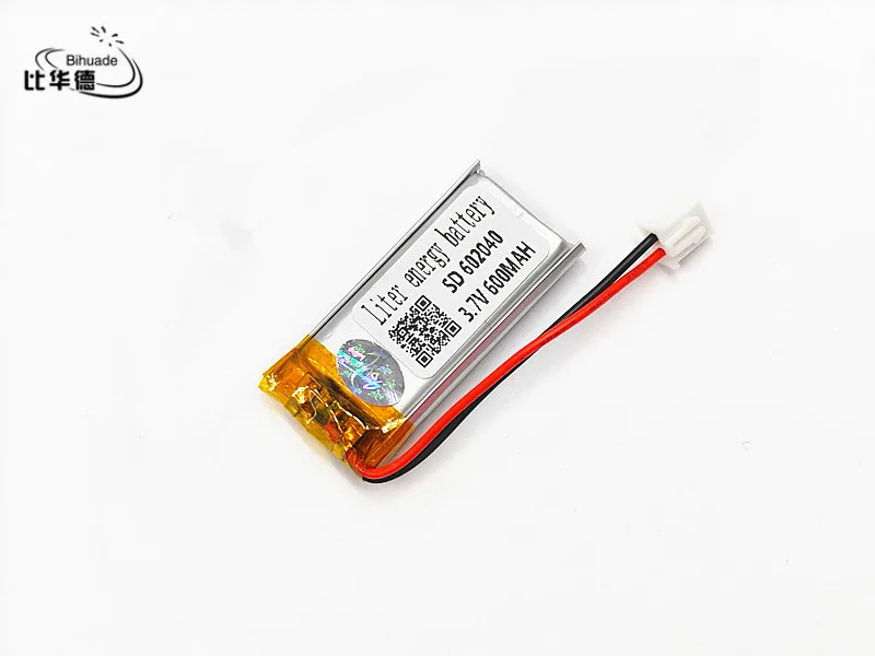 XHR-2P 2.54 600mAh 602040 3.7V lithium polymer battery MP3 MP4 MP5 Rechargeable batteries
XHR-2P 2.54 600mAh 602040 3.7V lithium polymer battery MP3 MP4 MP5 Rechargeable batteries
