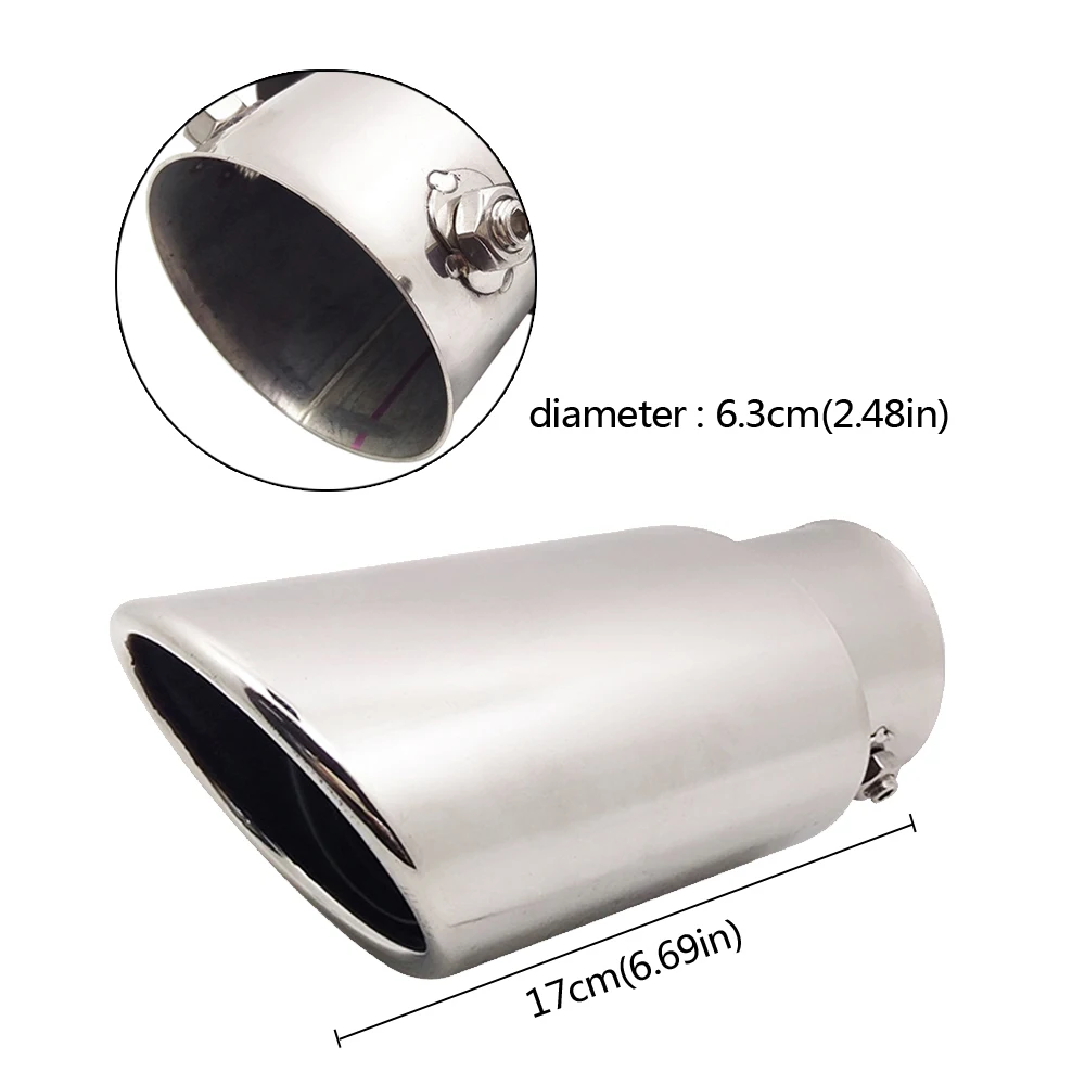 Stainless Steel Car Rear Exhaust Muffler Tip End Pipe For Subaru Suzuki Toyota Volvo Volkswagen Chrysler FIAT Abarth Alfa Romeo
Stainless Steel Car Rear Exhaust Muffler Tip End Pipe For Subaru Suzuki Toyota Volvo Volkswagen Chrysler FIAT Abarth Alfa Romeo