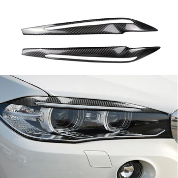2PCS/Set Carbon Fiber Car Headlight Eyebrows Cover Decoration Stickers Decals Automobile Accessories For BMW F15 X5 2014-2017
2PCS/Set Carbon Fiber Car Headlight Eyebrows Cover Decoration Stickers Decals Automobile Accessories For BMW F15 X5 2014-2017
