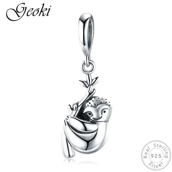 Geoki 925 Sterling Silver Australia Sloth Shaped Charm fit Original Pandora Bracelet Climbing Tree Animal Beads Necklace Pendant
Geoki 925 Sterling Silver Australia Sloth Shaped Charm fit Original Pandora Bracelet Climbing Tree Animal Beads Necklace Pendant