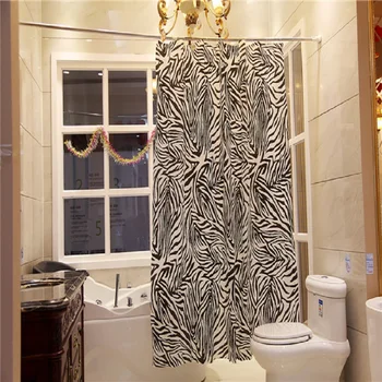 YL08 Bathroom Polyester Fabric Shower Curtain Waterproof Black And White Sexy Zebra Bath Decor Striped Curtain With 12 Hooks
YL08 Bathroom Polyester Fabric Shower Curtain Waterproof Black And White Sexy Zebra Bath Decor Striped Curtain With 12 Hooks