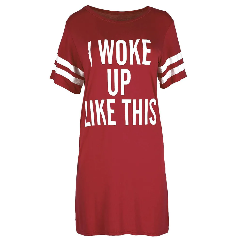 JAYCOSIN Women Ladies Oversized T-Shirt I Woke Up Like This Top Baggy Tunic Night Dress Dropshipping Vestido Z0326 HOT
JAYCOSIN Women Ladies Oversized T-Shirt I Woke Up Like This Top Baggy Tunic Night Dress Dropshipping Vestido Z0326 HOT