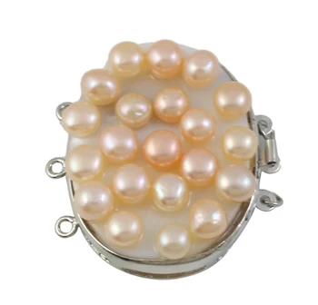 YYW 3 Rows Oval Brass Box Clasp Jewelry Designer DIY Accessories Buckle Natural Pink Cultured Freshwater Nucleated Pearl Clasps
YYW 3 Rows Oval Brass Box Clasp Jewelry Designer DIY Accessories Buckle Natural Pink Cultured Freshwater Nucleated Pearl Clasps