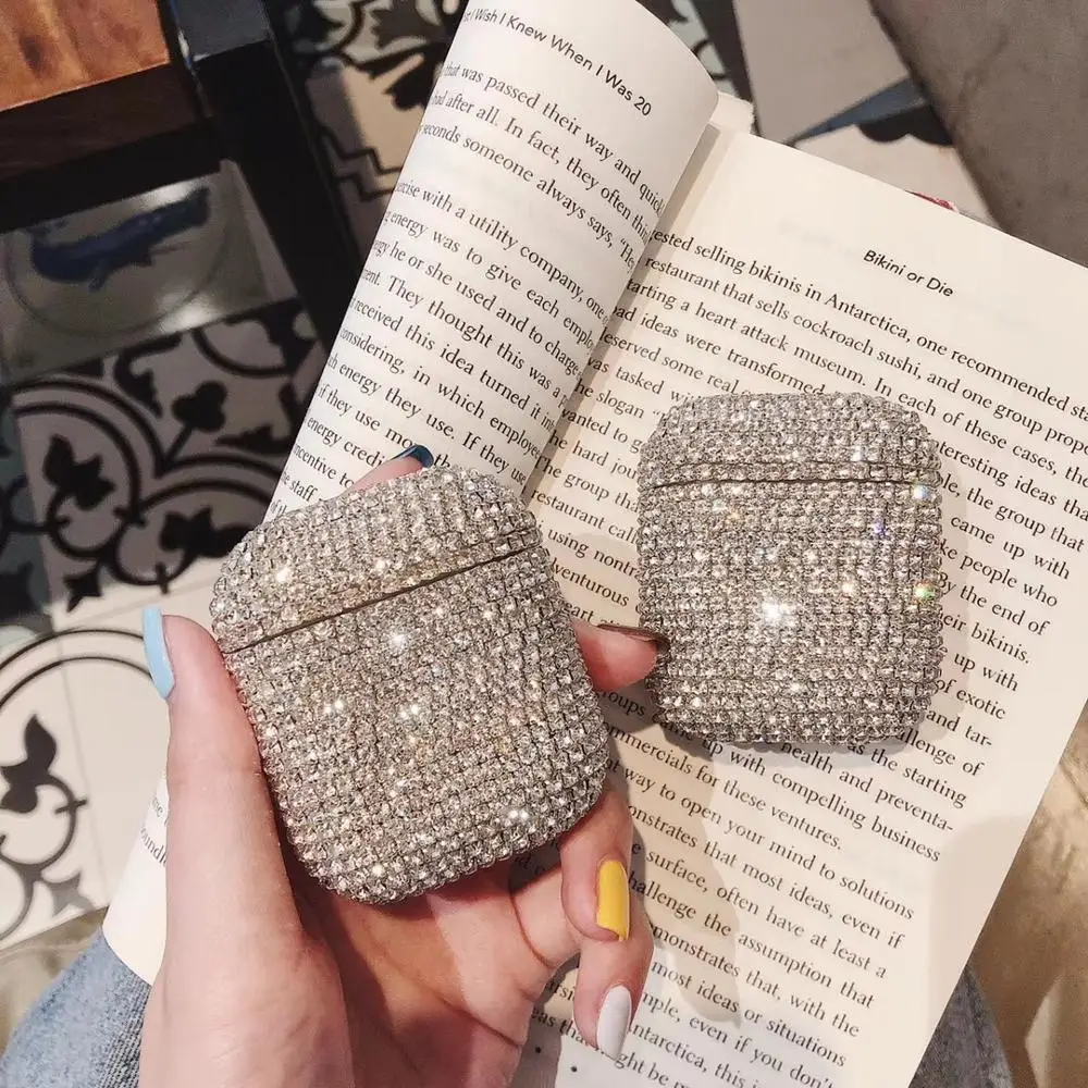 Luxury Women Bling diamonds Earphone Case For Apple Airpods 1 2 Hard Shell Protective Cover For Apple TWS Bluetooth Earphone
Luxury Women Bling diamonds Earphone Case For Apple Airpods 1 2 Hard Shell Protective Cover For Apple TWS Bluetooth Earphone