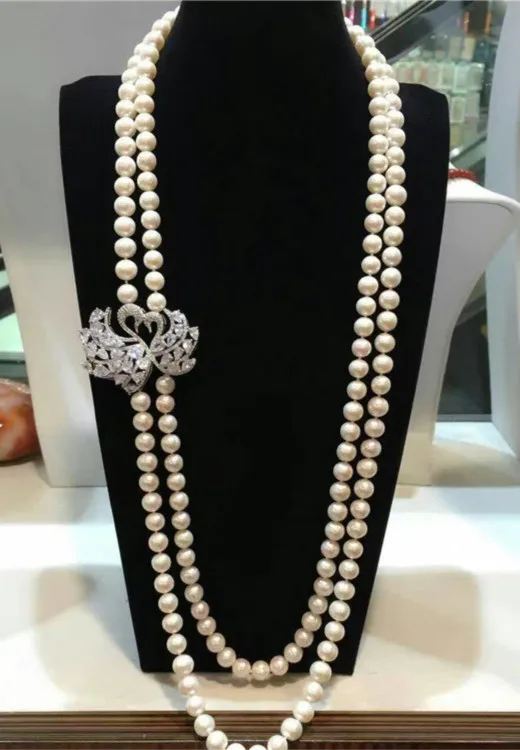 NEW Designed European American styles natural 9-10MM big white baroque pearl swam clisp necklace fashion jewelry
NEW Designed European American styles natural 9-10MM big white baroque pearl swam clisp necklace fashion jewelry