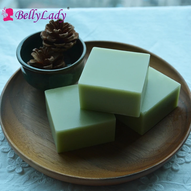 Image Bellylady Handmade Green Tea Magic Soap Pure Natural Essential Oils Soap Oil control Body Care Skin whitening Soap 100g pcs