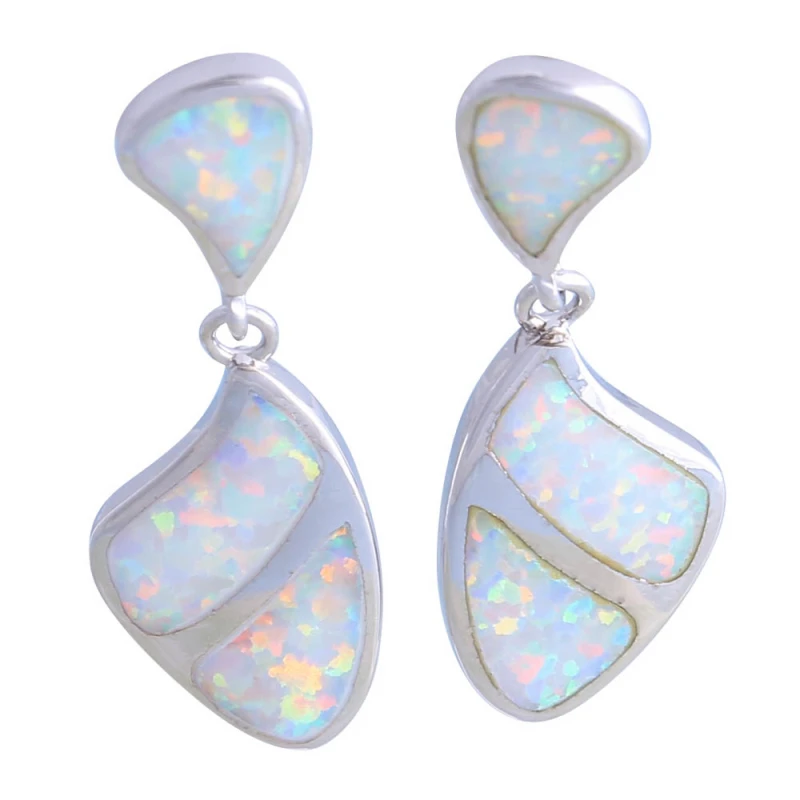 New 2019 Wedding jewelry 925 Sterling Silver White Opal Drop dangle earrings for women E097
New 2019 Wedding jewelry 925 Sterling Silver White Opal Drop dangle earrings for women E097