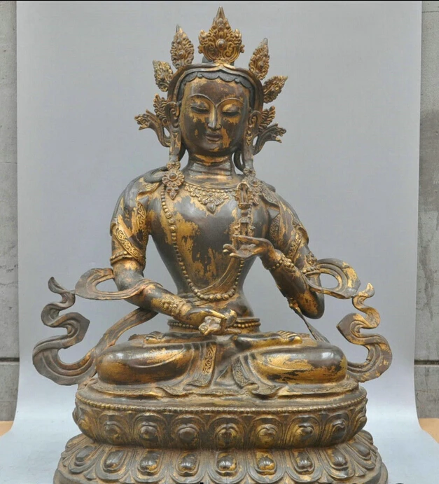 005167 26' Tibetan Buddhism Bronze Vajrasattva Mahasattva Buddha Sculpture Statue
005167 26' Tibetan Buddhism Bronze Vajrasattva Mahasattva Buddha Sculpture Statue