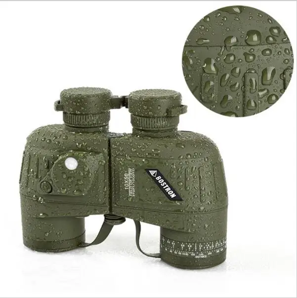 Russian waterproof binoculars covered compass 10x50 military stabilized rangefinder with coordinate sale | Спорт и развлечения