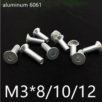 100pcs Allen Key Head DIN7991 M3*8/10/12 aluminum hex socket countersunk head screw
100pcs Allen Key Head DIN7991 M3*8/10/12 aluminum hex socket countersunk head screw