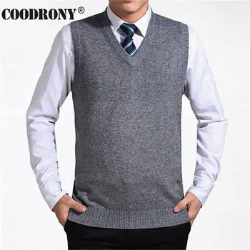 Coodrony 2017 New Arrival Solid Color Sweater Vest Men Cashmere Sweaters Wool Pullover Men V-Neck Sleeveless Jersey Hombre
Coodrony 2017 New Arrival Solid Color Sweater Vest Men Cashmere Sweaters Wool Pullover Men V-Neck Sleeveless Jersey Hombre