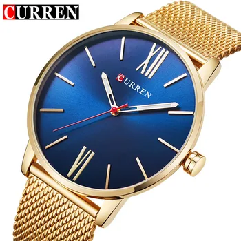 Curren Mens Watches Top Brand Luxury Mesh Strap Gold Black Quartz Watch Men Fashion Sport Business Wristwatch Relogio Masculino
Curren Mens Watches Top Brand Luxury Mesh Strap Gold Black Quartz Watch Men Fashion Sport Business Wristwatch Relogio Masculino