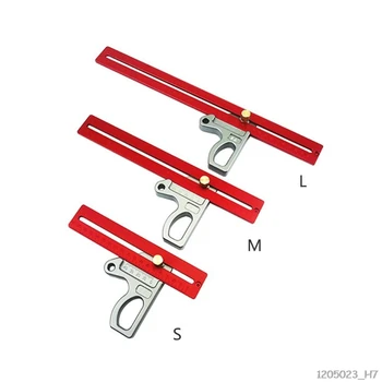 Precision Measuring Woodworking Scribe T-type Ruler Hole Gauge Aluminum Crossed Feet crossed-out tool
Precision Measuring Woodworking Scribe T-type Ruler Hole Gauge Aluminum Crossed Feet crossed-out tool