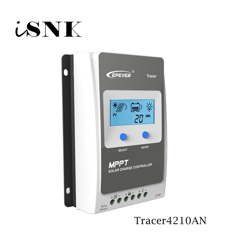 Tracer4210AN 40A MPPT Solar Charge Controller cell battery charger control 4210AN 4210A 12V 24V PC LCD Regulator
Tracer4210AN 40A MPPT Solar Charge Controller cell battery charger control 4210AN 4210A 12V 24V PC LCD Regulator
