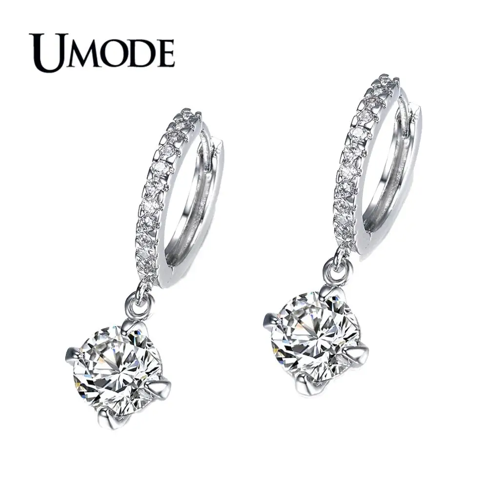 UMODE 2019 Fashion 2 Carat CZ Hoop Earring for Women Zircon Jewelry White Gold Color Mujer Moda AUE0014
UMODE 2019 Fashion 2 Carat CZ Hoop Earring for Women Zircon Jewelry White Gold Color Mujer Moda AUE0014