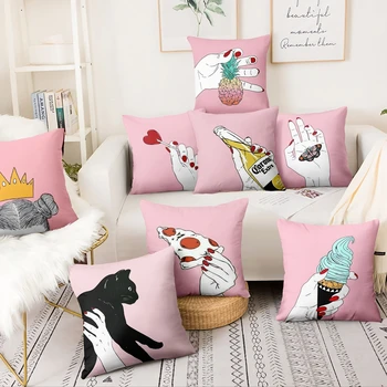 Pink Art Women Hands Printed Cushion Decorative Pillow My Fair Lady Home Decor Sofa Throw Pillow Almofadas Decorativas Para Sofa
Pink Art Women Hands Printed Cushion Decorative Pillow My Fair Lady Home Decor Sofa Throw Pillow Almofadas Decorativas Para Sofa