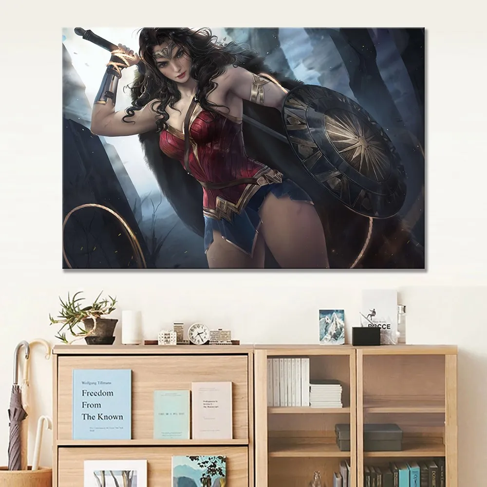 DC Movie Wonder Woman Drawing Artwork Poster Canvas Painting Wall Art Home Decor
DC Movie Wonder Woman Drawing Artwork Poster Canvas Painting Wall Art Home Decor