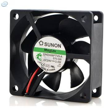 Original GM2406PTVX-A Computer Double Ball Bearing Cooling Fan DC 24V 3.4W 6025 60*60*25mm 2 Wires
Original GM2406PTVX-A Computer Double Ball Bearing Cooling Fan DC 24V 3.4W 6025 60*60*25mm 2 Wires