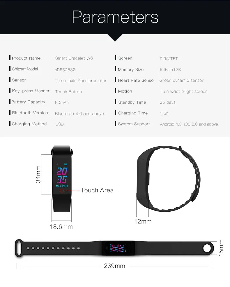 activity tracker fitness watch smart pulsometer