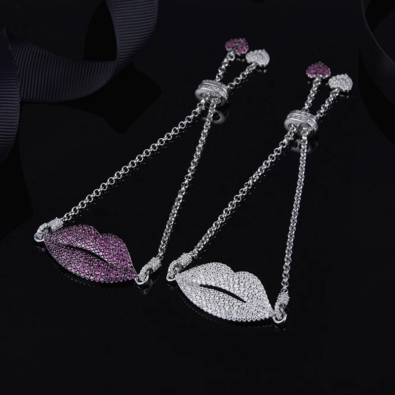Yao Chen with Red Lips Bracelet 925 Sterling Silver with Zircon Fits Moroccan Jewelry with Women's Party Jewelry Gift
Yao Chen with Red Lips Bracelet 925 Sterling Silver with Zircon Fits Moroccan Jewelry with Women's Party Jewelry Gift