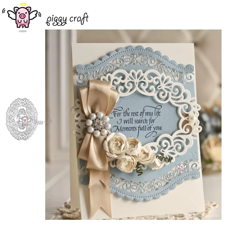 Piggy Craft metal cutting dies cut die mold Lace oval wreath frame Scrapbook paper craft knife mould blade punch stencils dies
Piggy Craft metal cutting dies cut die mold Lace oval wreath frame Scrapbook paper craft knife mould blade punch stencils dies