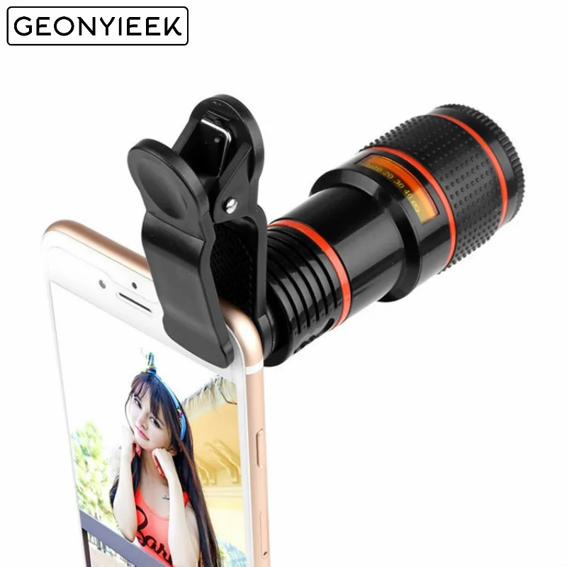 HD 12x Optical Zoom Camera Telescope Lens With Clip For iPhone/Phone Universal lens DSLR Universal Product Mobile Phone
HD 12x Optical Zoom Camera Telescope Lens With Clip For iPhone/Phone Universal lens DSLR Universal Product Mobile Phone