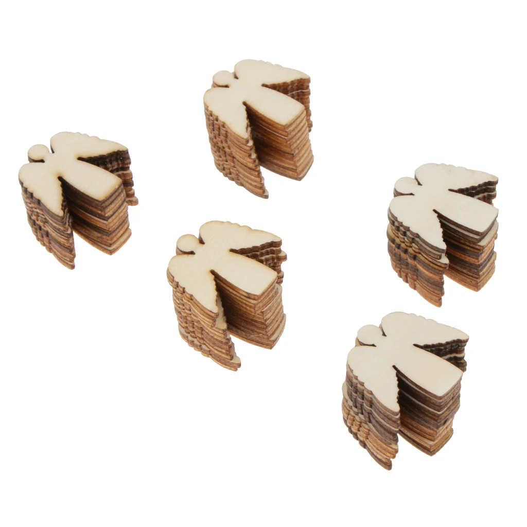 Pieces of 50 Unpainted Blank Angel Wooden Chips Slices Gift Tags Labels Kids Toy Xmas Ornament
Pieces of 50 Unpainted Blank Angel Wooden Chips Slices Gift Tags Labels Kids Toy Xmas Ornament