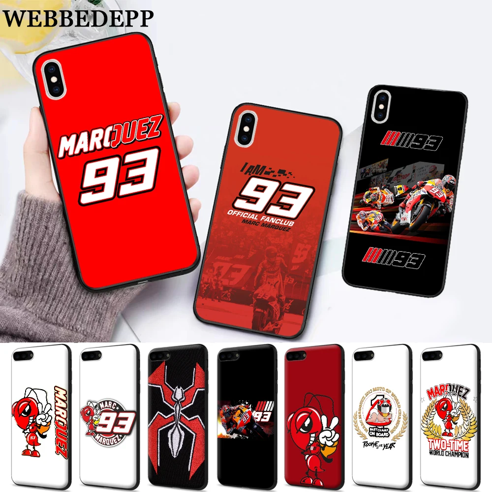 WEBBEDEPP Marc Marquez Moto Gp 93 Silicone soft Case for iPhone 5 SE 5S 6 6S Plus 7 8 11 Pro X XS Max XR
WEBBEDEPP Marc Marquez Moto Gp 93 Silicone soft Case for iPhone 5 SE 5S 6 6S Plus 7 8 11 Pro X XS Max XR