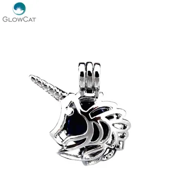 K376 5pcs/lot Silver Alloy Pearl Beads Cage Animal Unicorn Horn Pendant Fairytale Party Essential Oil Diffuser
K376 5pcs/lot Silver Alloy Pearl Beads Cage Animal Unicorn Horn Pendant Fairytale Party Essential Oil Diffuser