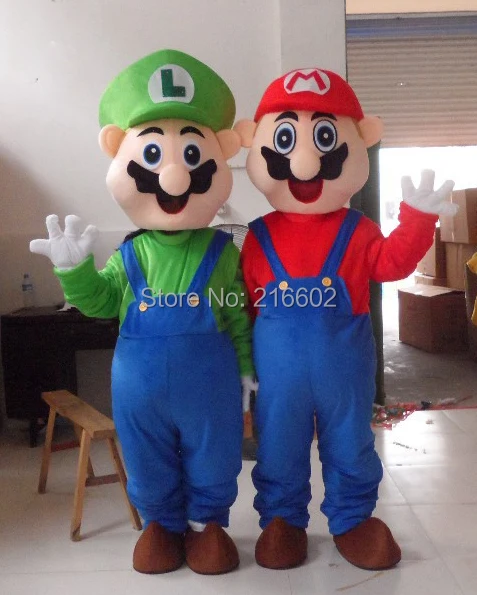 cosplay costumes Adult Size Super Mario and Luigi Mascot Costume Fancy Dress 
cosplay costumes Adult Size Super Mario and Luigi Mascot Costume Fancy Dress