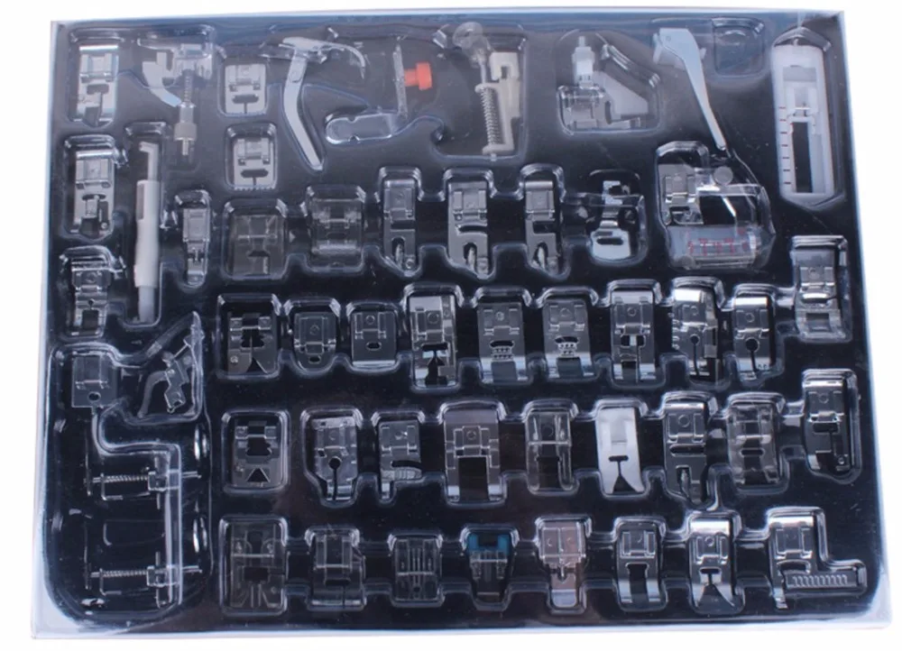 52Pcs Professional Domestic Sewing Presser Foot Feet Kit Set for Low Shank Sewing Machines
52Pcs Professional Domestic Sewing Presser Foot Feet Kit Set for Low Shank Sewing Machines