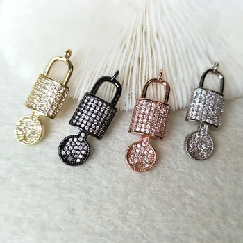 10Pcs Tiny CZ crystal key and lock Charm,CZ zircon Stone Micro pave Pendants,Jewelry Finding DIY necklace making PD803
10Pcs Tiny CZ crystal key and lock Charm,CZ zircon Stone Micro pave Pendants,Jewelry Finding DIY necklace making PD803