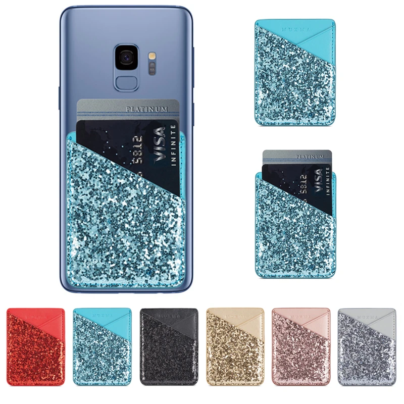 Glitter Card Back Stickers Phone Wallet Case Credit ID Card Holder Sticker Pocket Card Case For iPhone Huawei Samsung Oneplus LG
Glitter Card Back Stickers Phone Wallet Case Credit ID Card Holder Sticker Pocket Card Case For iPhone Huawei Samsung Oneplus LG