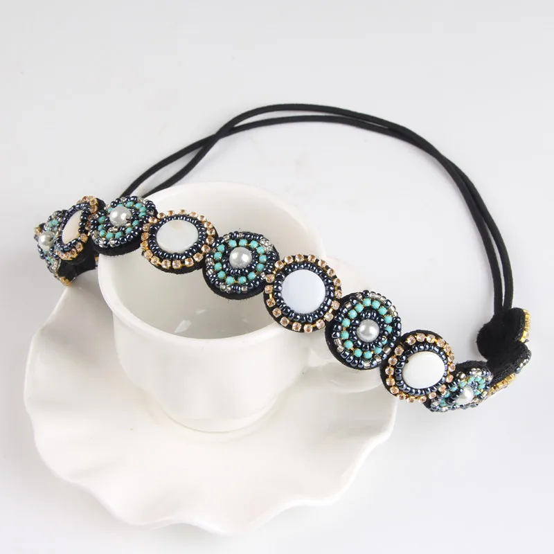 New Trendy Elastic Headbands for Women Colorful Beaded Rhinestone Hair Accessories 3H3006
New Trendy Elastic Headbands for Women Colorful Beaded Rhinestone Hair Accessories 3H3006